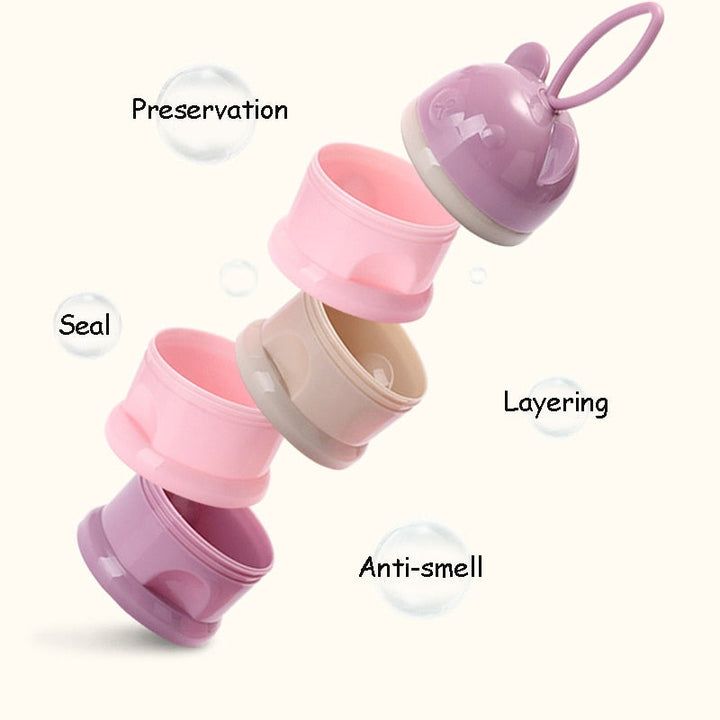 Portable Baby Food Storage Box With Sealed Compartments