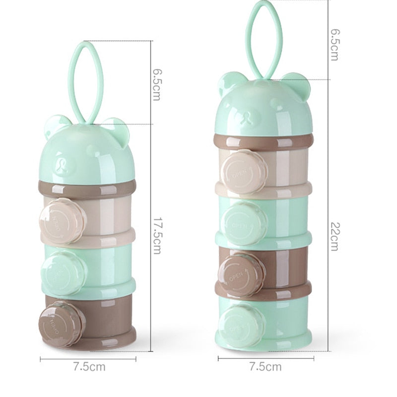 Portable Baby Food Storage Box With Sealed Compartments