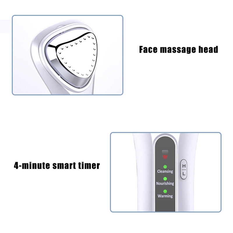 Facial Cleansing Device with Heat & Ultrasonic Mode