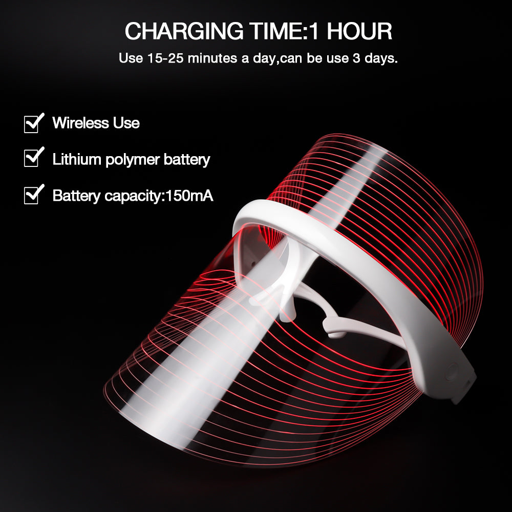LED Light Therapy Face Mask for Fine Lines at Home