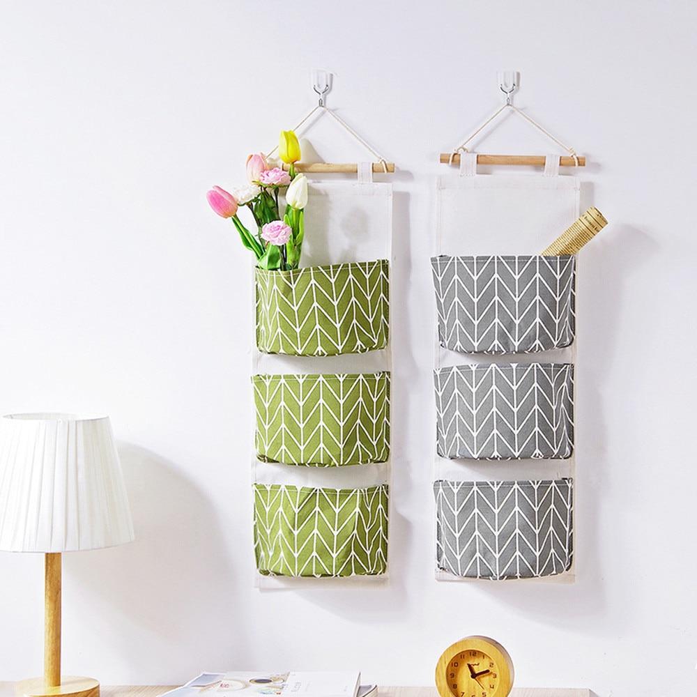 Wall Hanging Storage Organizer with Pockets for Small Rooms