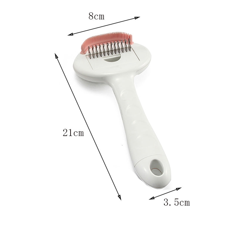 3-in-1 Dog & Cat Grooming Comb for Easier Shedding