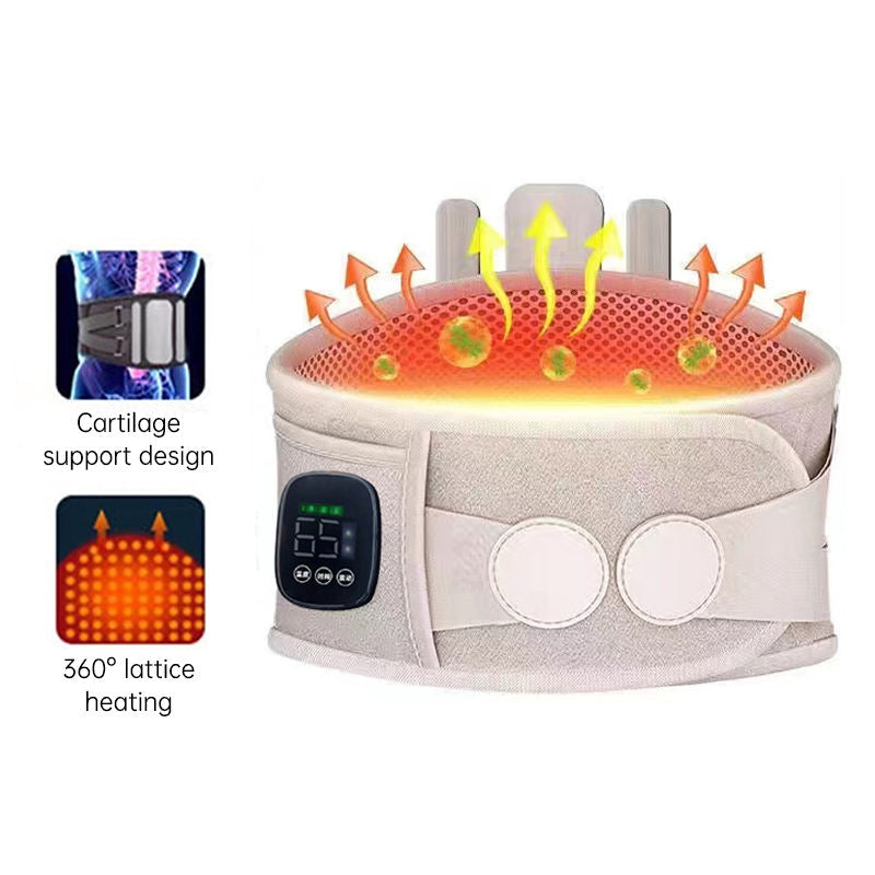 Heated Lower Back Support Belt with Vibration Massage