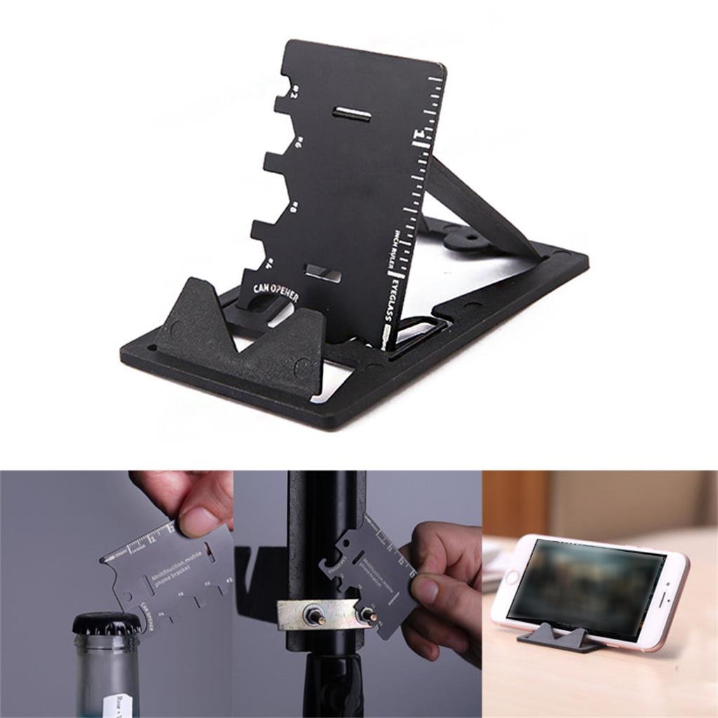 Credit Card Phone Stand With Bottle Opener Multitool