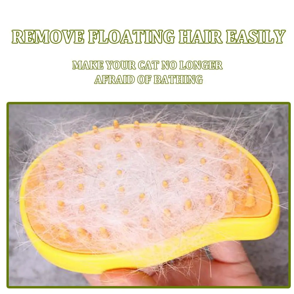 Self-Cleaning Pet Grooming Brush for Gentle Deshedding