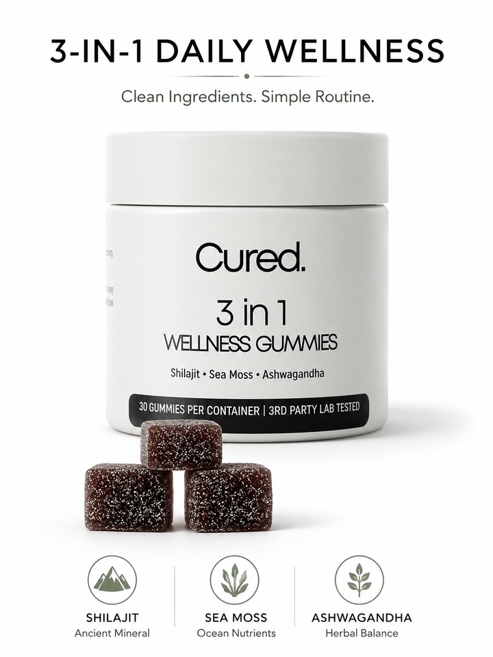 Shilajit Gummies for Men — 3‑in‑1 Vitality, Energy & Focus Chews
