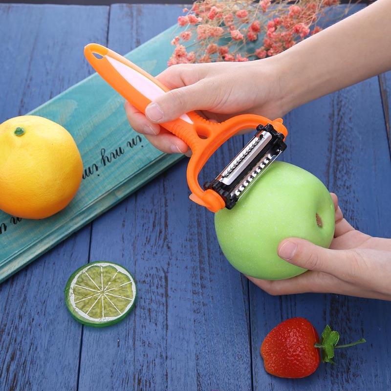 3-in-1 Rotary Vegetable Peeler: Peel, Shred and Grate