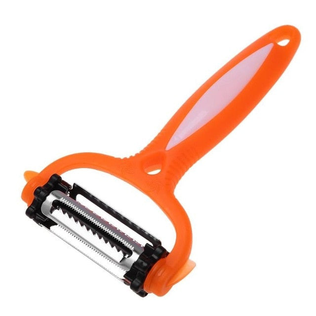 3-in-1 Rotary Vegetable Peeler: Peel, Shred and Grate
