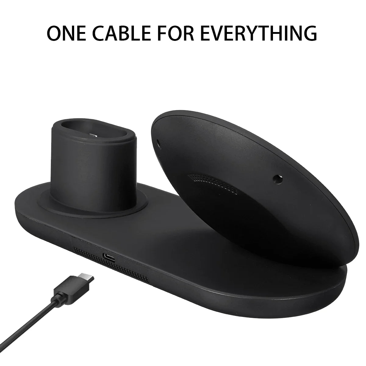 Wireless Charger Dock for iPhone, Watch & AirPods