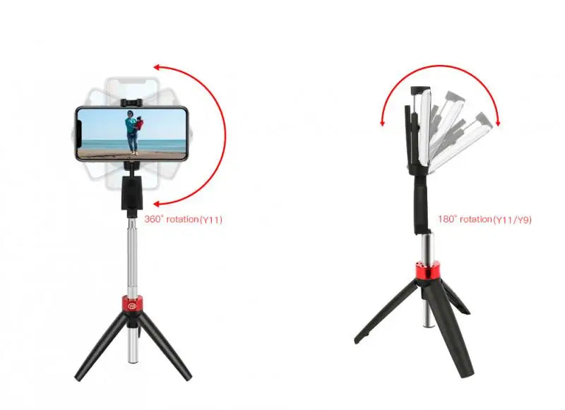 Bluetooth Selfie Stick Tripod: 3-in-1 Travel Stand