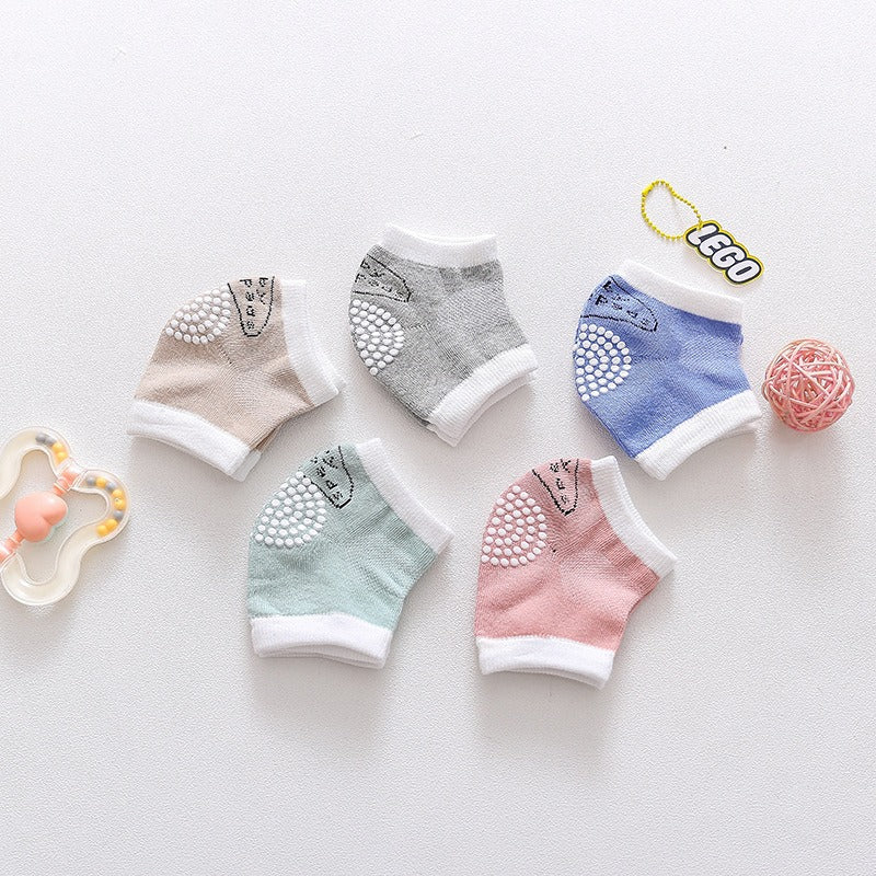 Baby Crawling Knee Pads, Breathable Anti-Slip Cotton