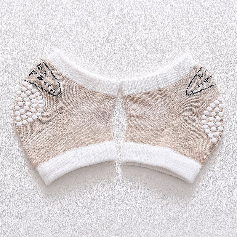 Baby Crawling Knee Pads, Breathable Anti-Slip Cotton