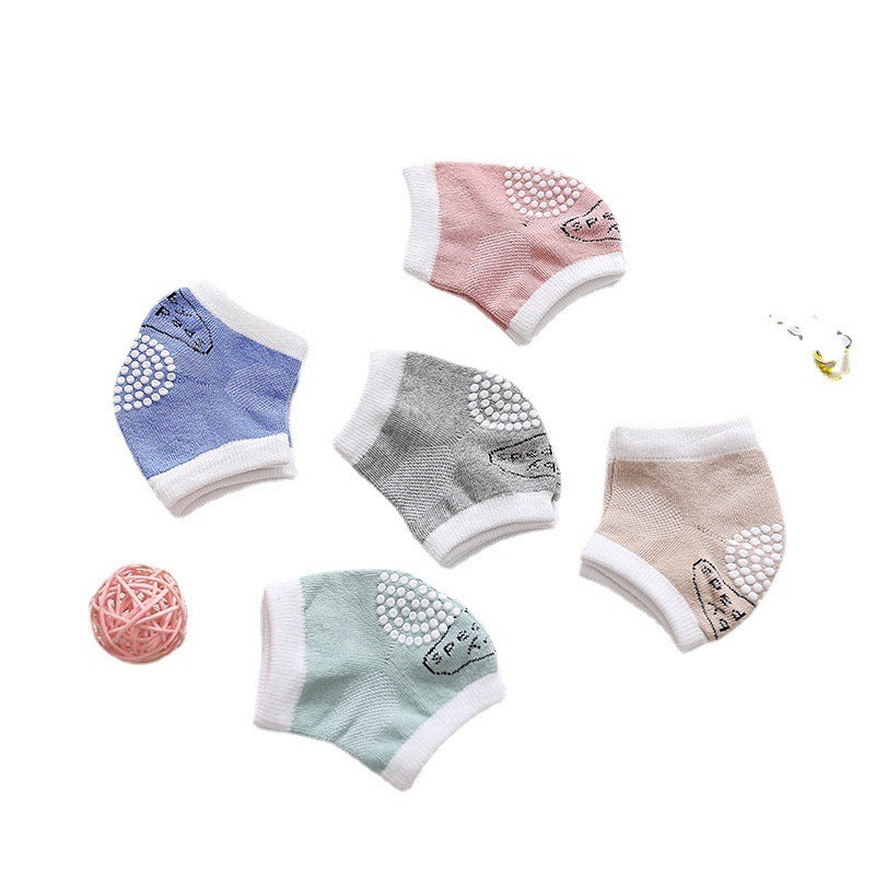 Baby Crawling Knee Pads, Breathable Anti-Slip Cotton