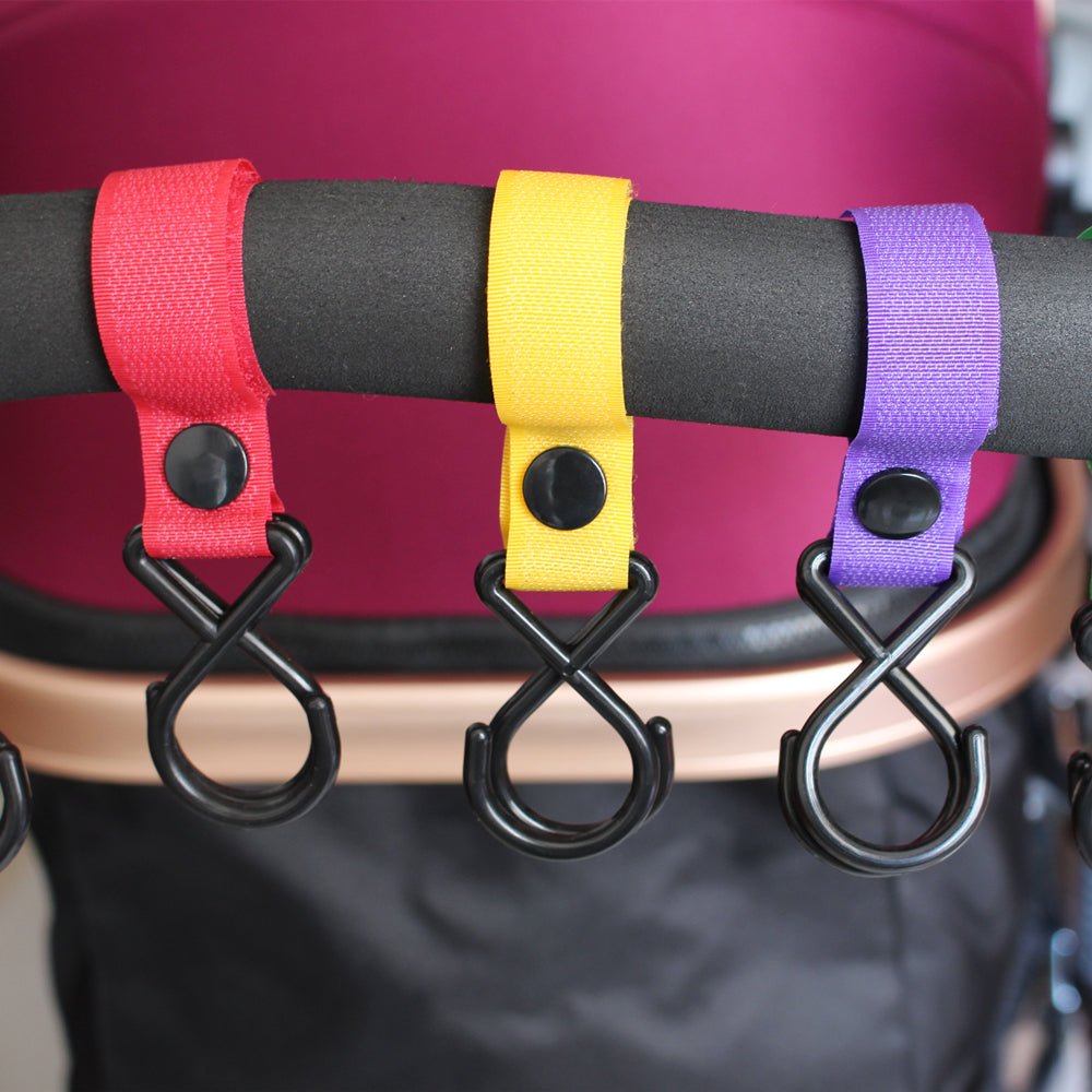 3-Piece Stroller Organizer Hooks for YOYA Pushchairs