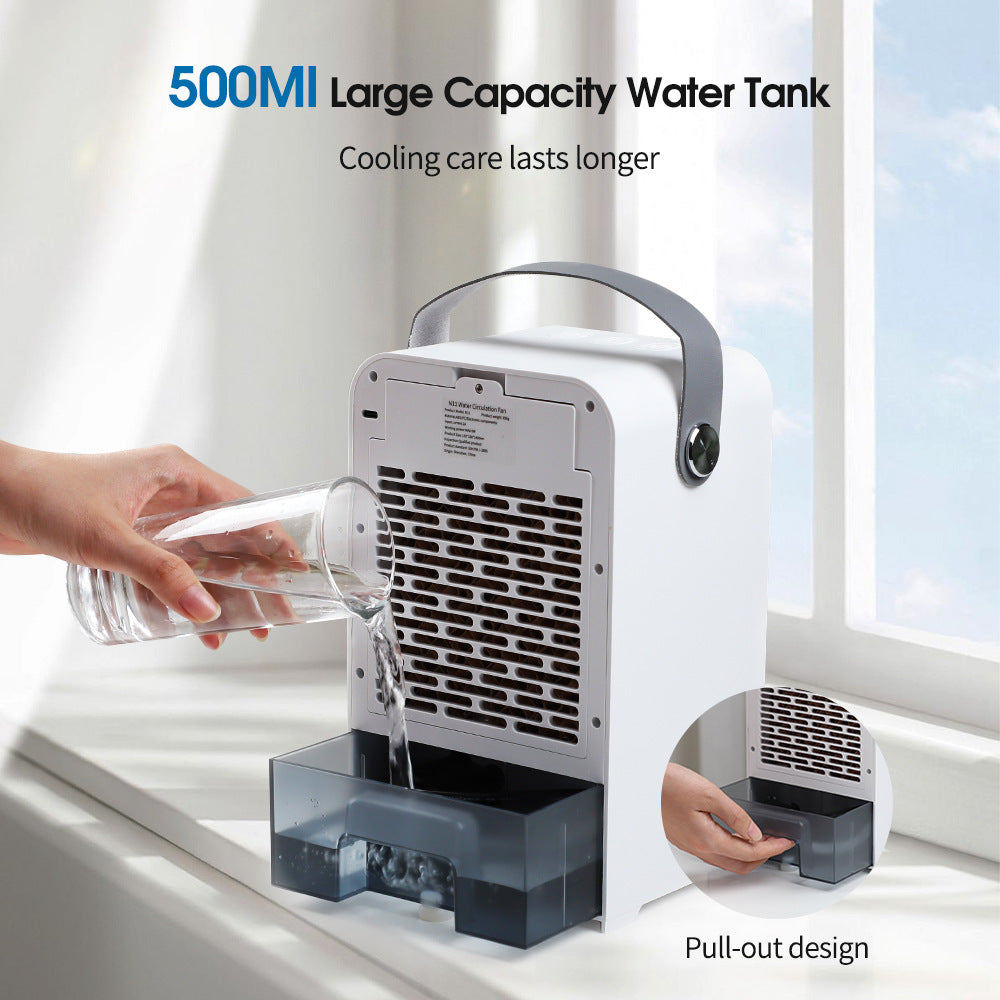 Portable Desk Fan with Water Tank, 3 Speeds