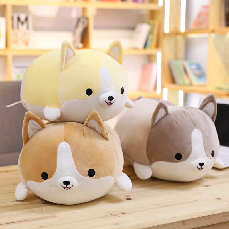 Corgi Plush Pillow Toy for Cozy Cuddles and Decor