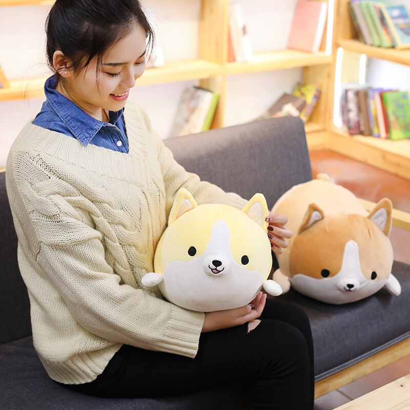 Corgi Plush Pillow Toy for Cozy Cuddles and Decor