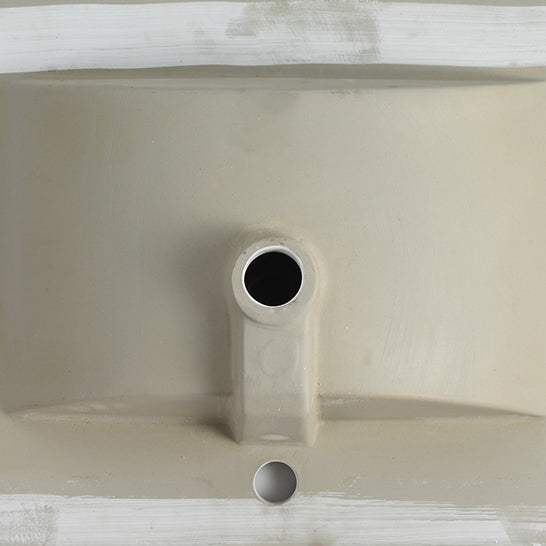 30 Inch Bathroom Ceramic Sink Basin with Easy-Clean Glaze