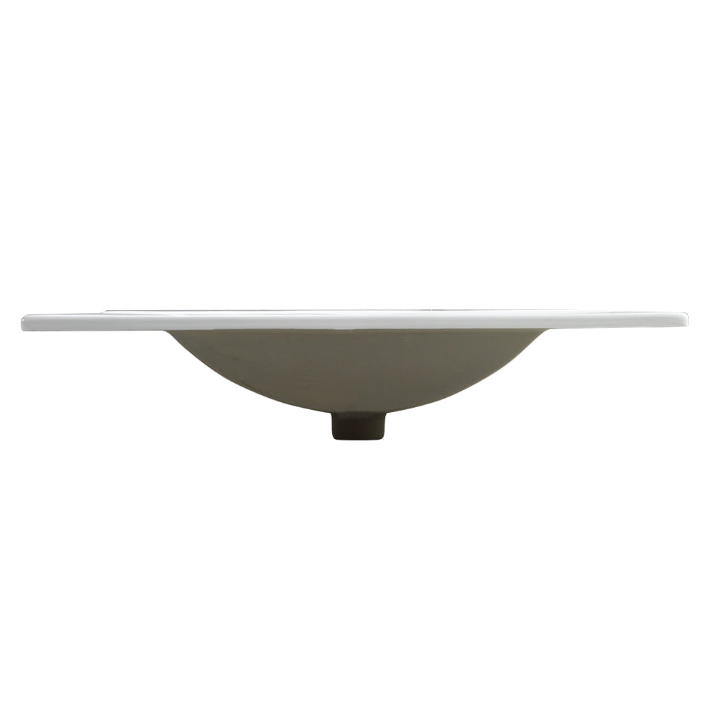 30 Inch Bathroom Ceramic Sink Basin with Easy-Clean Glaze