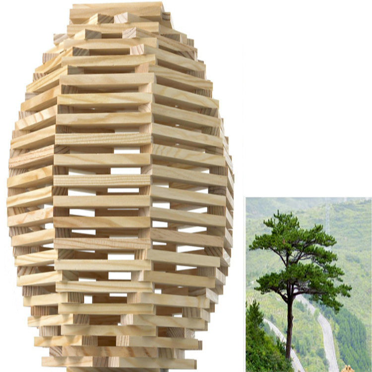 300-Piece Wooden Building Sticks for Creative STEM Play