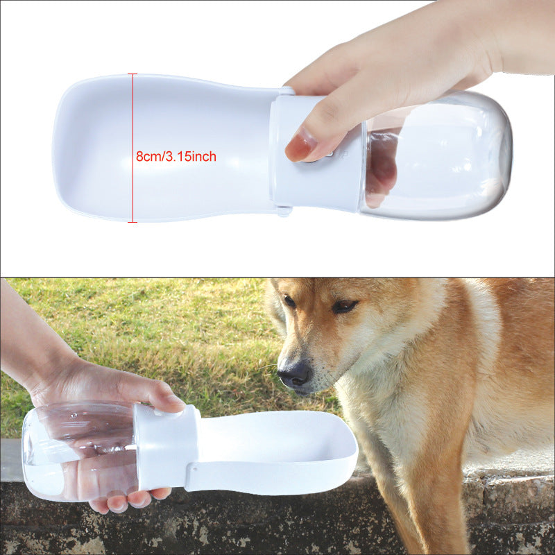 300ML Dog Water Bottle With Foldable Cup for Walks