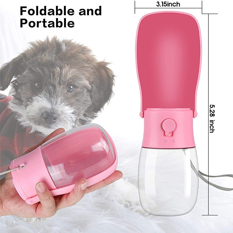 300ML Dog Water Bottle With Foldable Cup for Walks