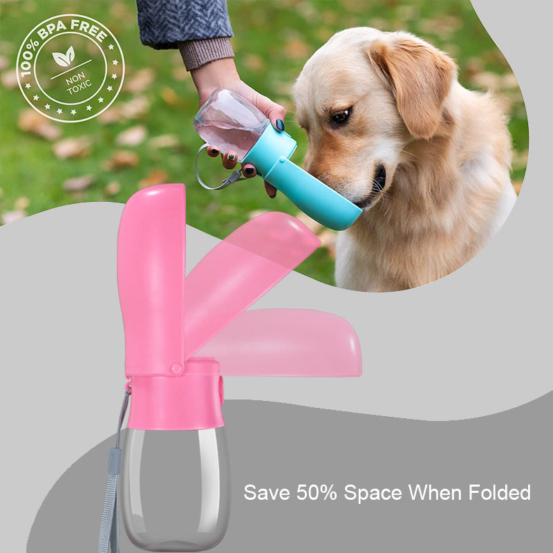 300ML Dog Water Bottle With Foldable Cup for Walks