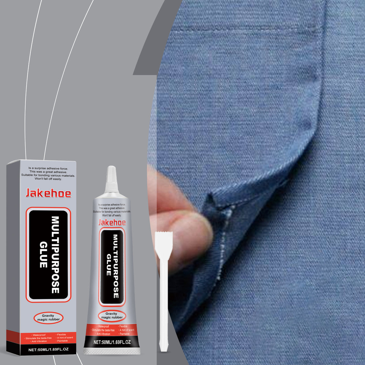 Multi-Purpose Glue for Waterproof Leather & Fabric Fixes