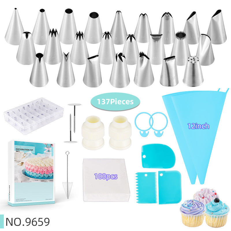 304 Stainless Steel Piping Tip Set for Cake Decorating