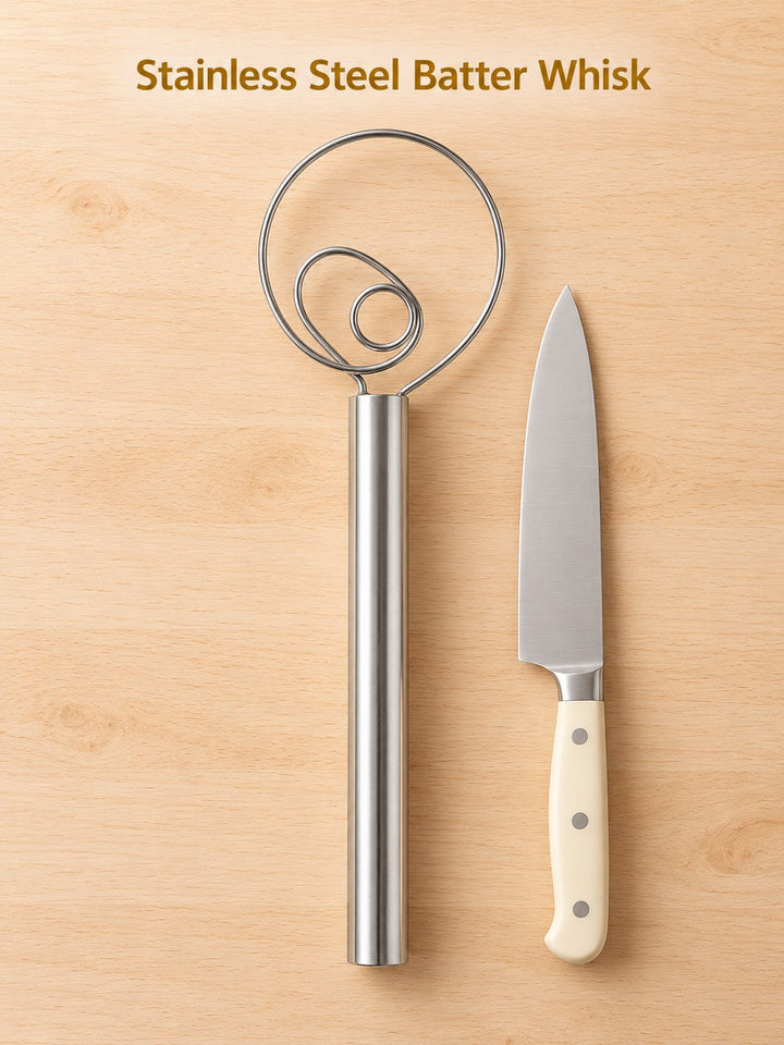 304 Stainless Steel Batter Stick for Lump-Free Mixing