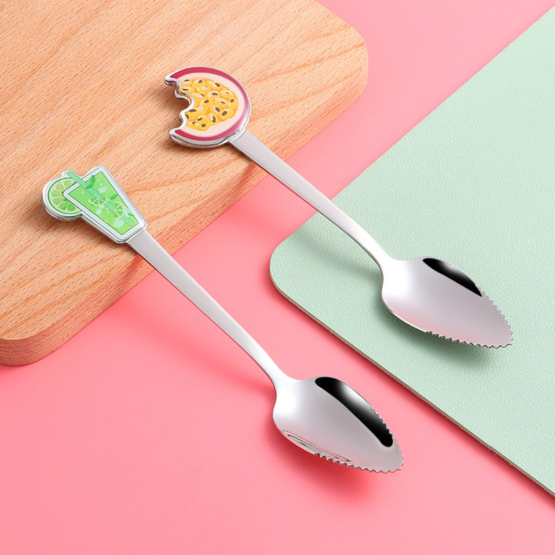 Stainless Steel Fruit Scraping Spoon for Baby Food