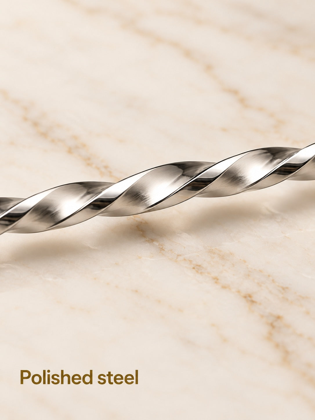 304 Stainless Steel Cocktail Bar Spoon with Twisted Shaft