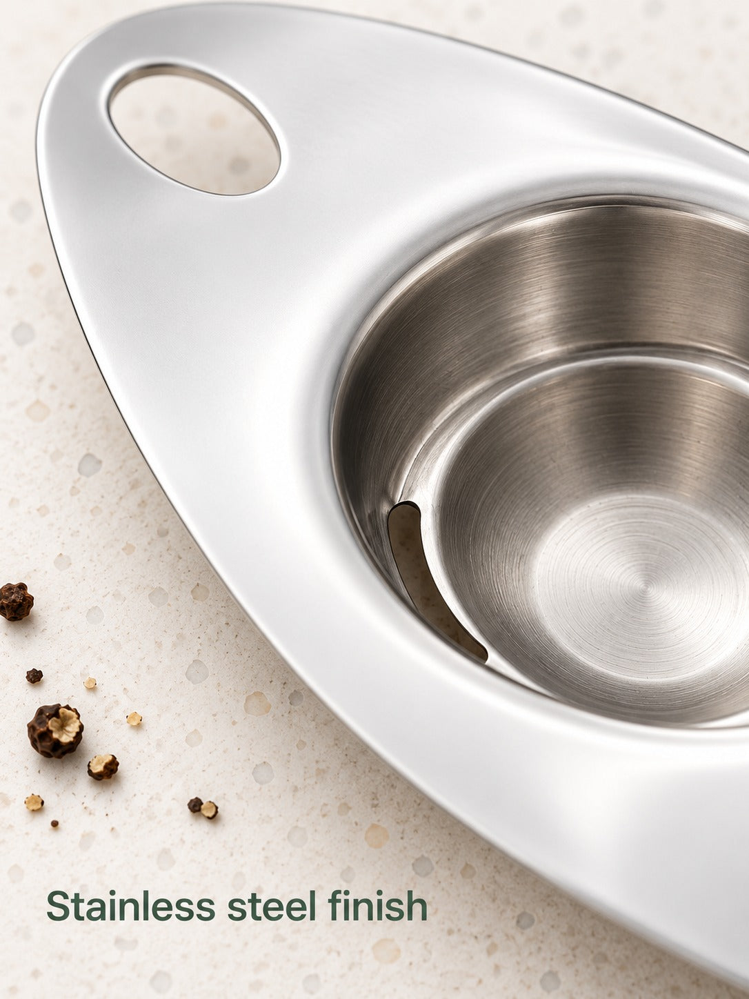 Stainless Steel Egg Separator That Keeps Yolks Intact