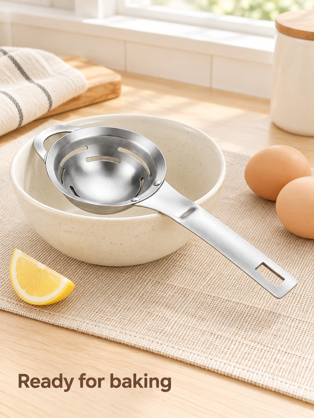 Stainless Steel Egg Separator for Clean Egg Whites