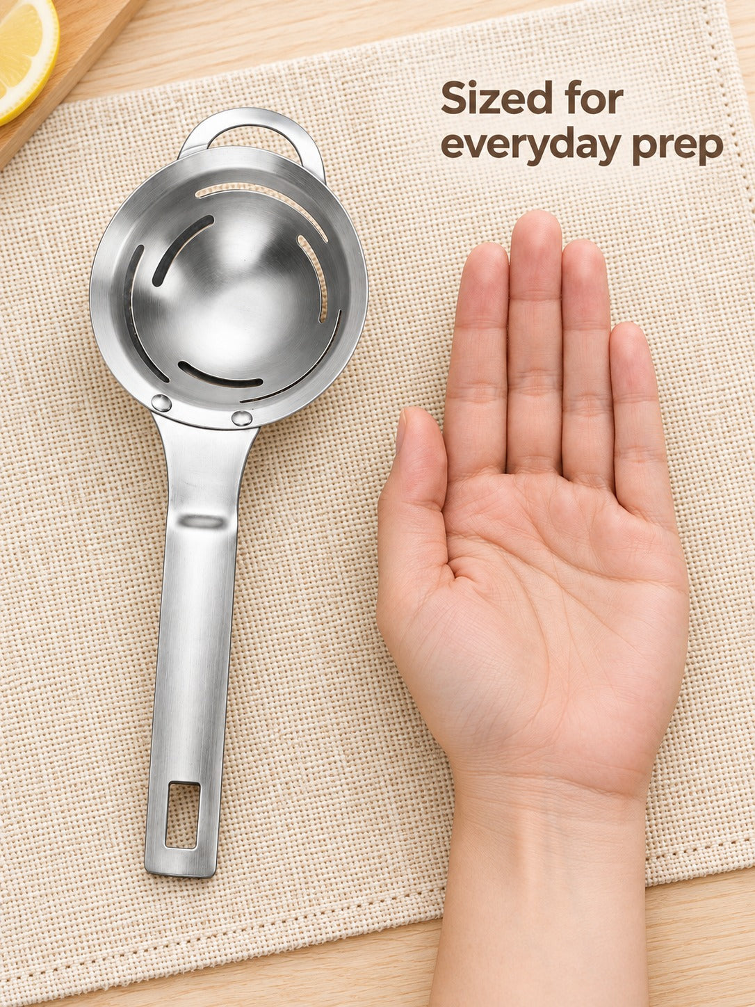 Stainless Steel Egg Separator for Clean Egg Whites