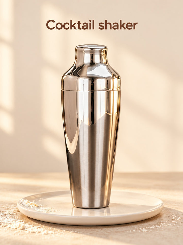Stainless Cocktail Shaker 550ml, Mirror-Polished Finish