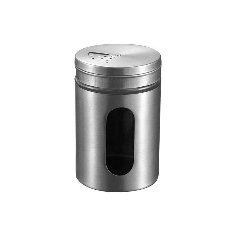 304 Stainless Steel Seasoning Shaker with Glass Window