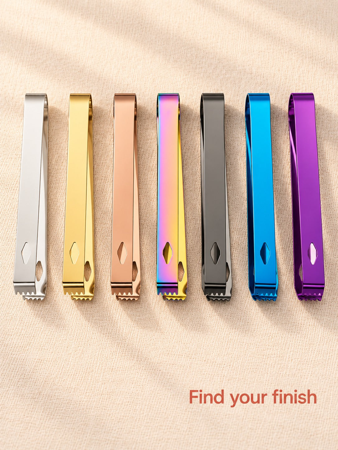 Stainless Steel Ice Clip for Bars and Buffets, 16cm