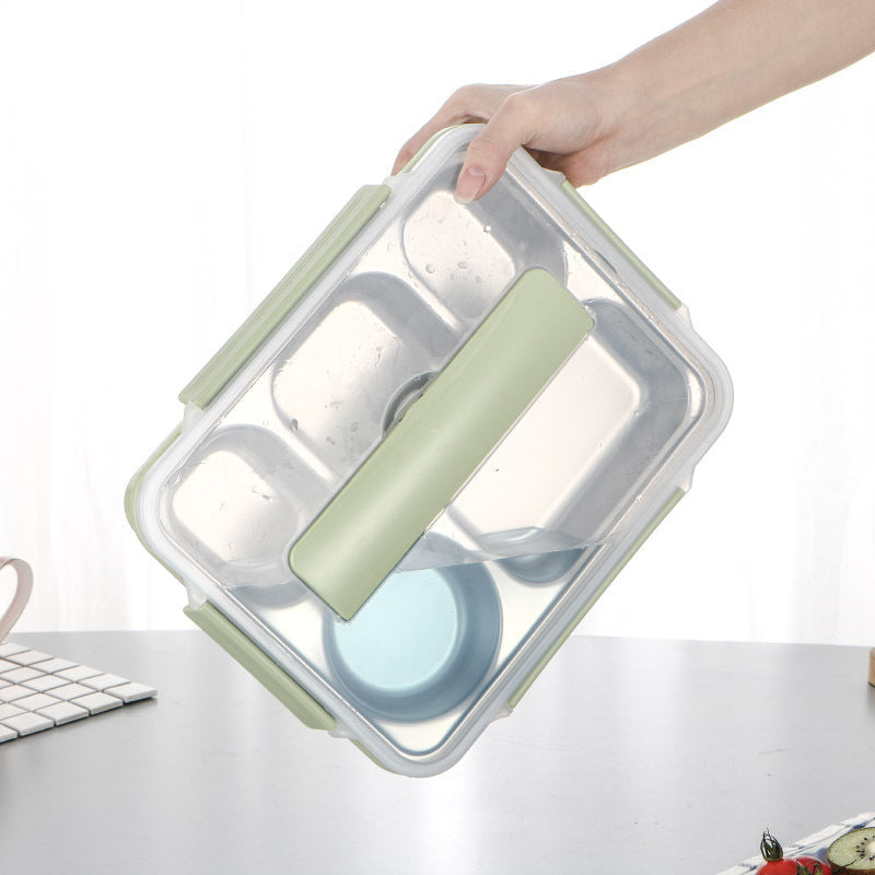 304 Stainless Steel Lunch Box with Divided Compartments