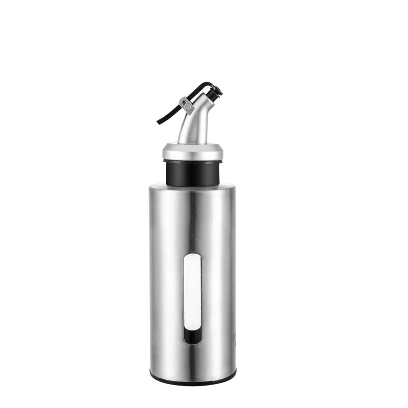 Stainless Steel Oil Dispenser with Drip-Free Pour Spout