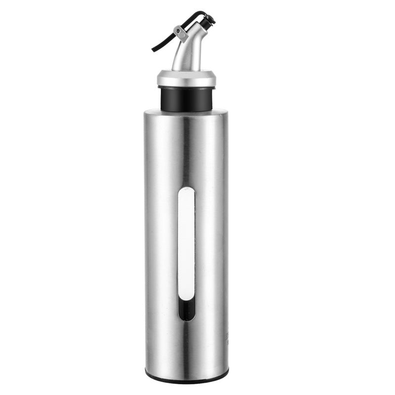 Stainless Steel Oil Dispenser with Drip-Free Pour Spout