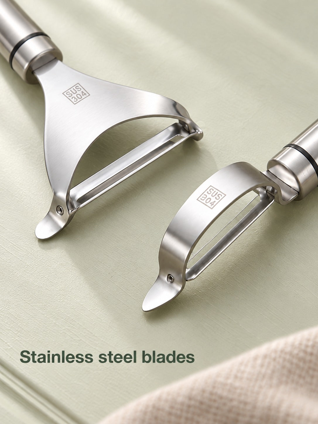 Stainless Steel Potato Peeler Set for Melon & Carrot