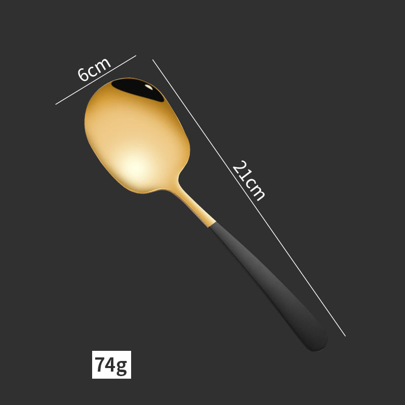 Thickened 304 Stainless Steel Serving Spoon for Buffets