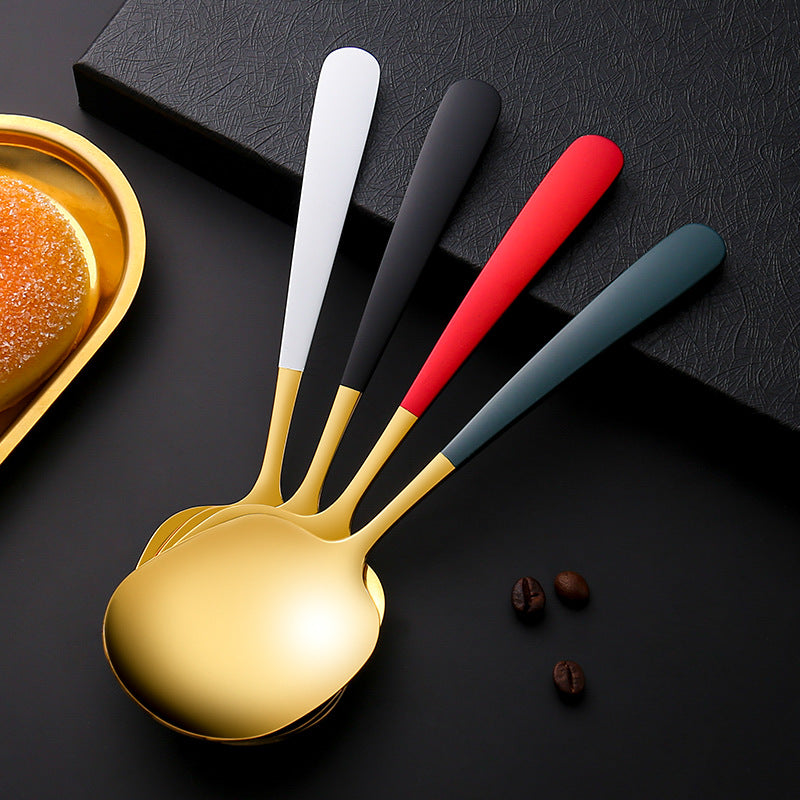 Thickened 304 Stainless Steel Serving Spoon for Buffets
