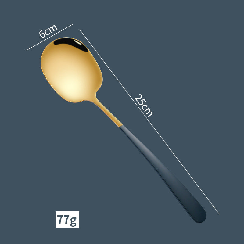 Thickened 304 Stainless Steel Serving Spoon for Buffets