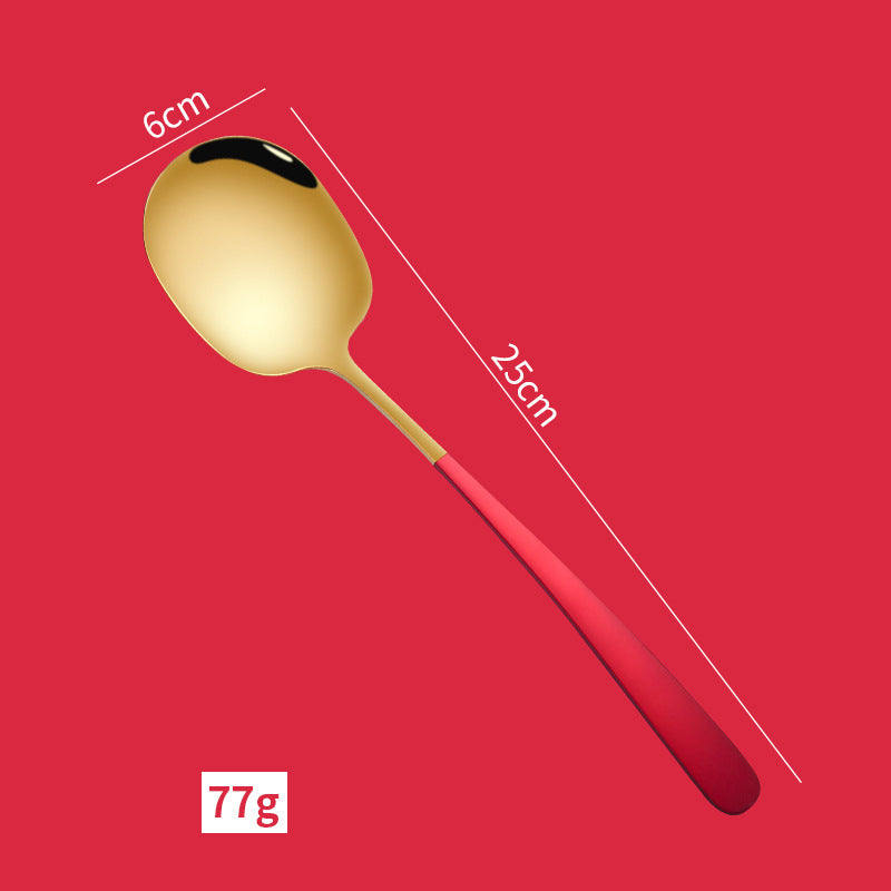 Thickened 304 Stainless Steel Serving Spoon for Buffets