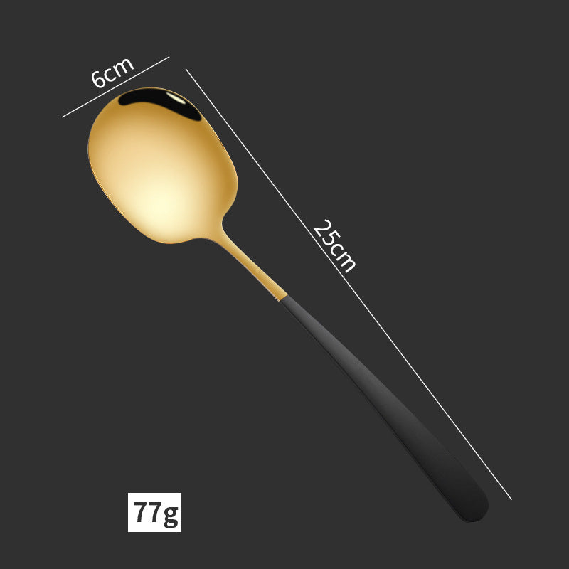 Thickened 304 Stainless Steel Serving Spoon for Buffets
