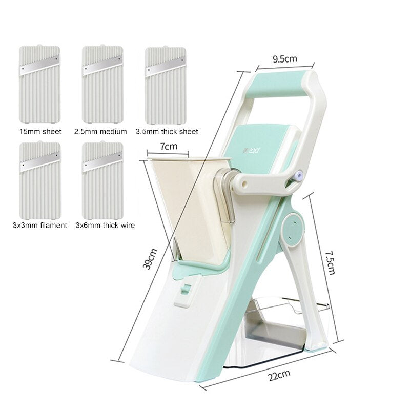 Stainless Steel Mandoline Slicer for Veggies and Meat