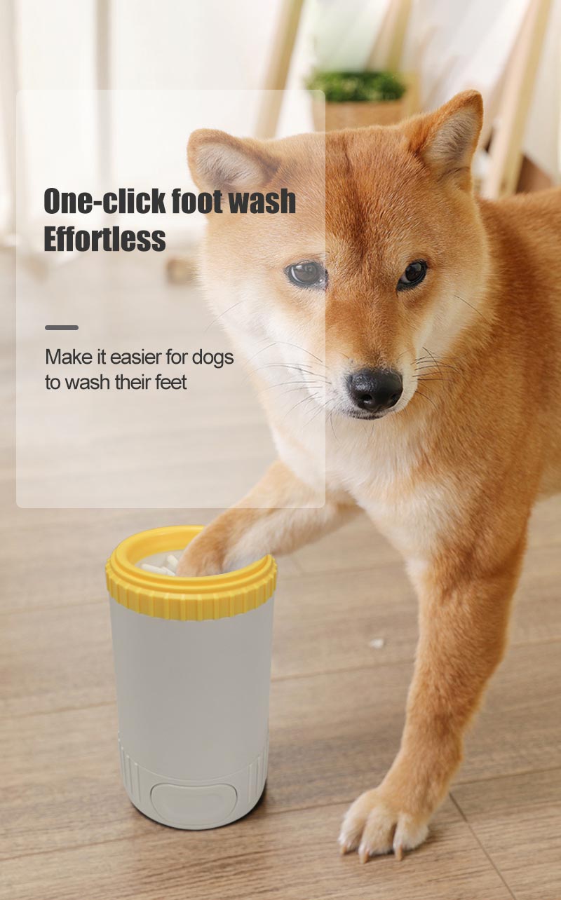Pet Paw Washer Cup for Cleaner Walks and Mud-Free Floors