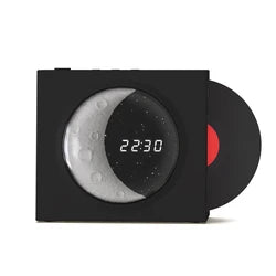 Retro Moon Bluetooth Speaker Clock and Night Light Lamp